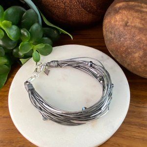 Silpada Sterling Silver Leather Bracelet